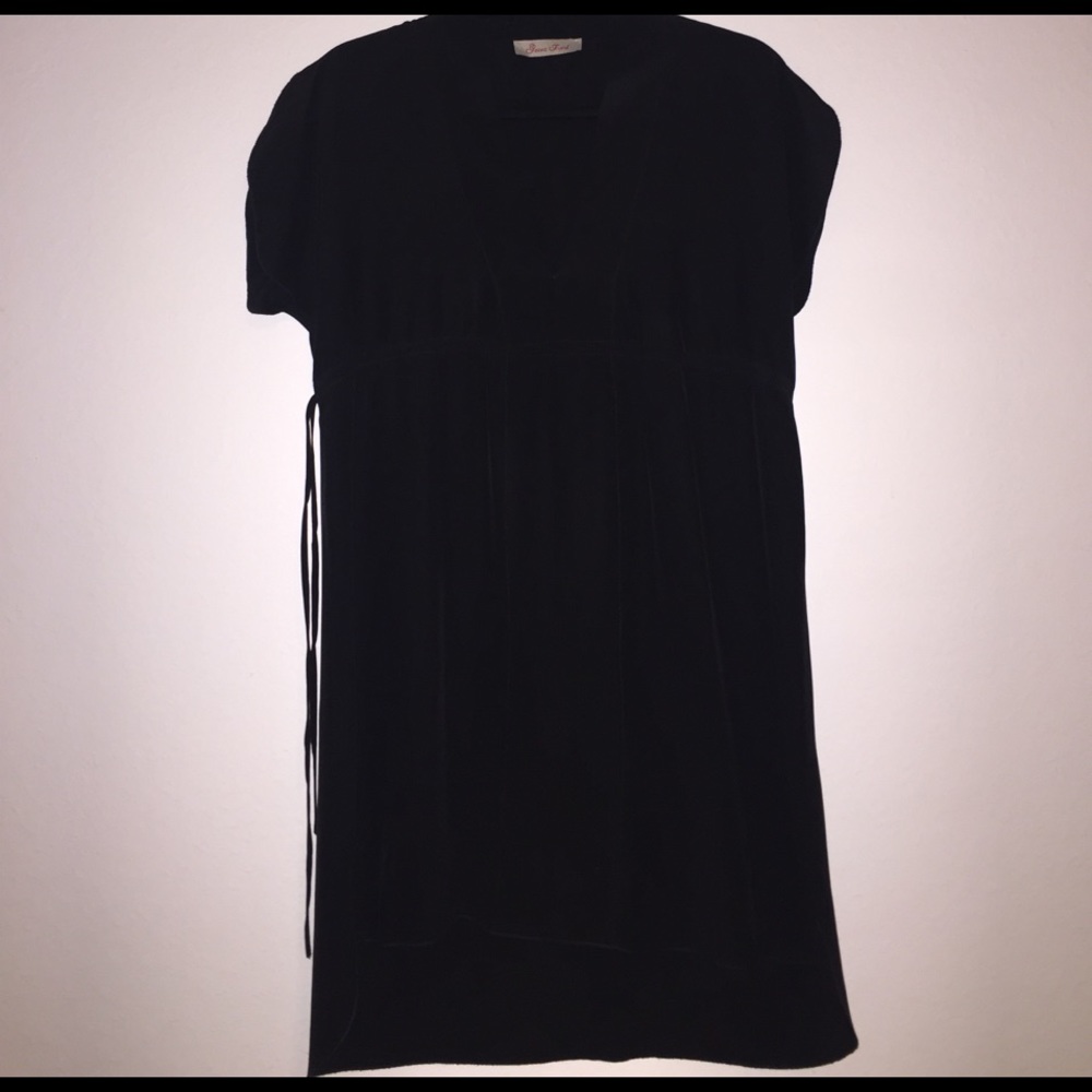 Kimono inspired black dress