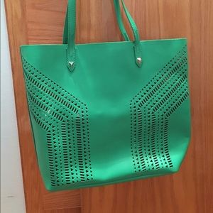 Stella and Dot Green Perforated Tote