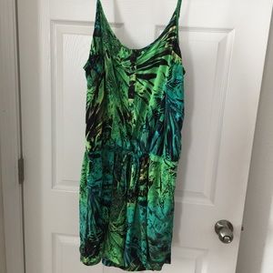 a.n.a Green Print Romper
