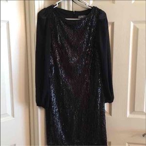 Eliza J black sequin dress