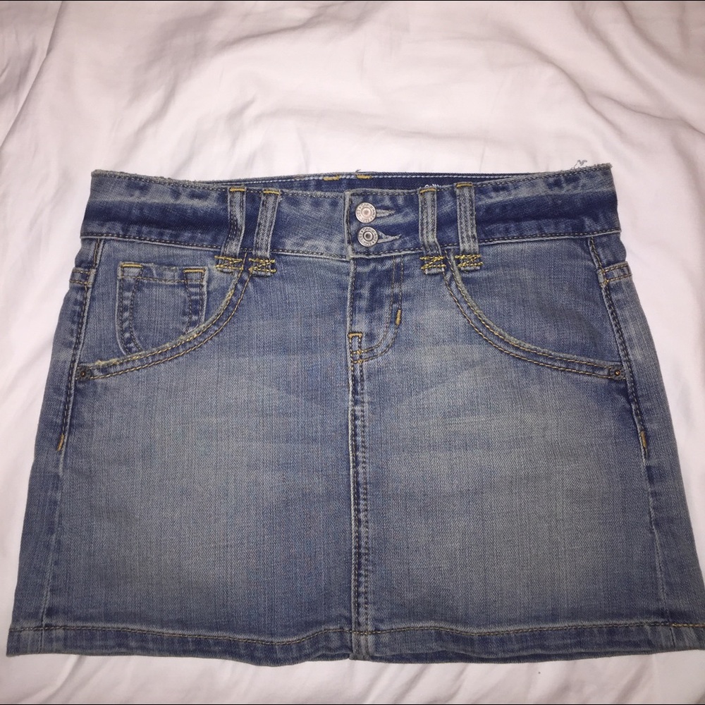 gap jean skirt