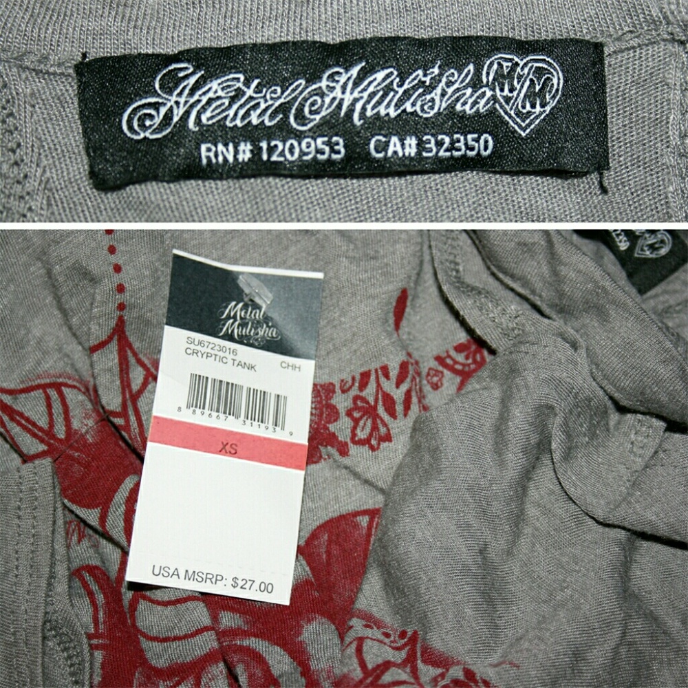 Bleeding Flower Graphic Halter Neck Tank NWT - Picture 4 of 4