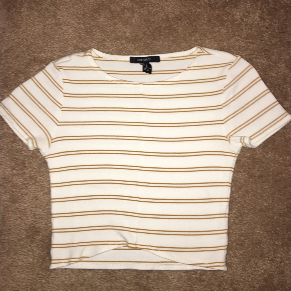 Forever 21 striped crop top.