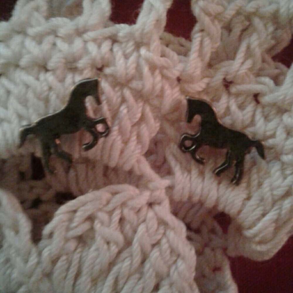 Horse stud earrings