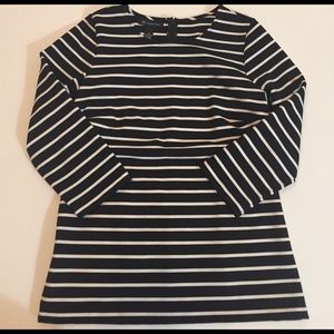 I.N.C. Black/White 3/4 Length Shirt -Worn Once!