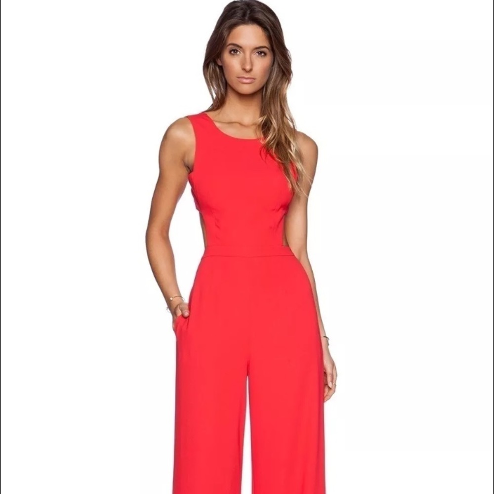 BCBG Max Azria jumpsuit, Red, ROSSANA
