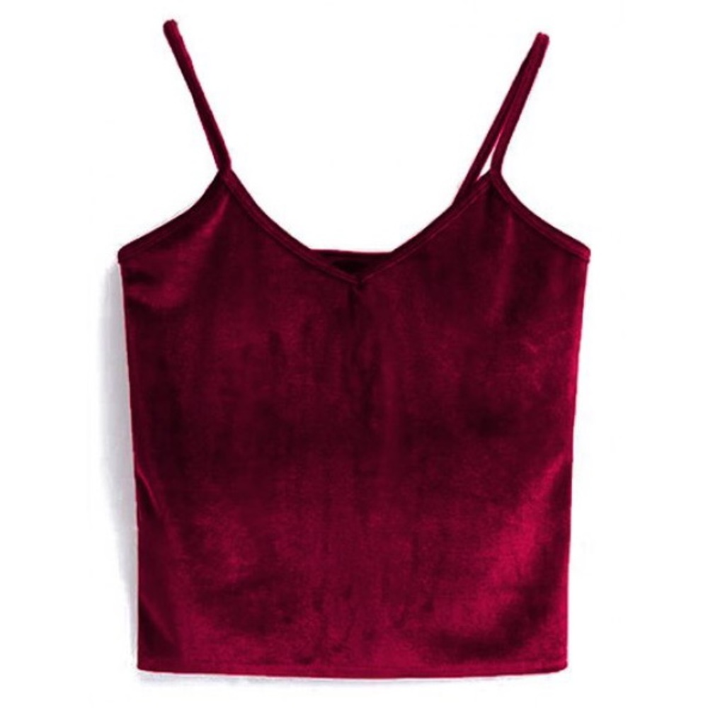 🔥FINAL SALE!🔥🆕 Red Velvet Crop Tank Top