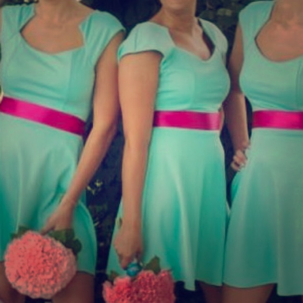 Cotton turquoise dress 👗