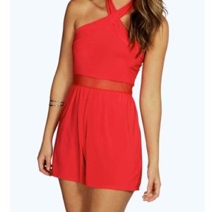 Silk Boohoo Romper