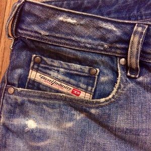 Men's Diesel jeans Zathan 33 x 34 distressed