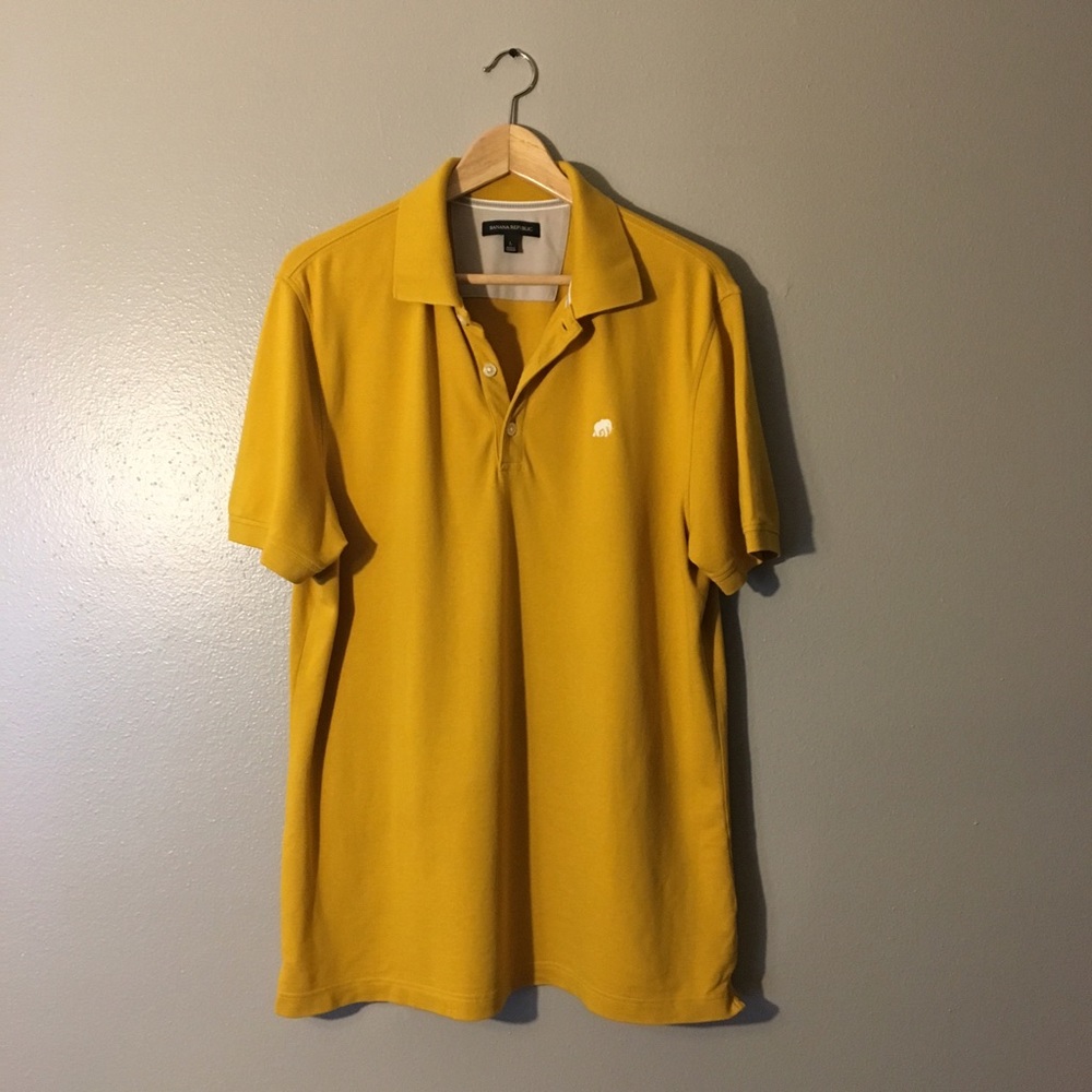 Banana Republic SS Stretch Pique Polo