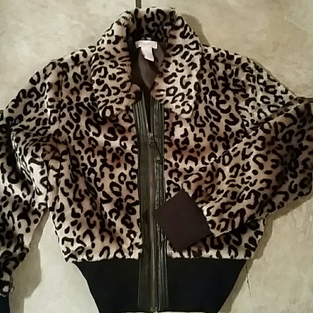 Leopard Fur short jacket