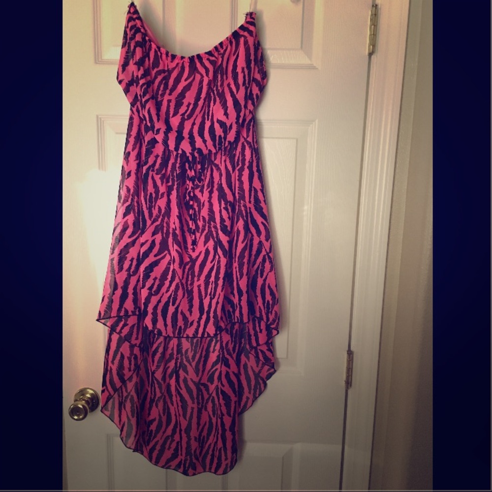 💖Zebra Print High Low Dress💖
