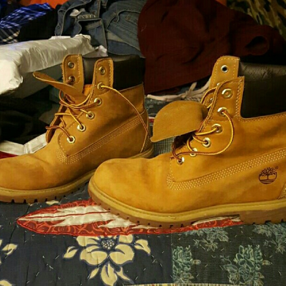 Timberlands slightly worn