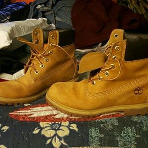 Timberlands slightly worn