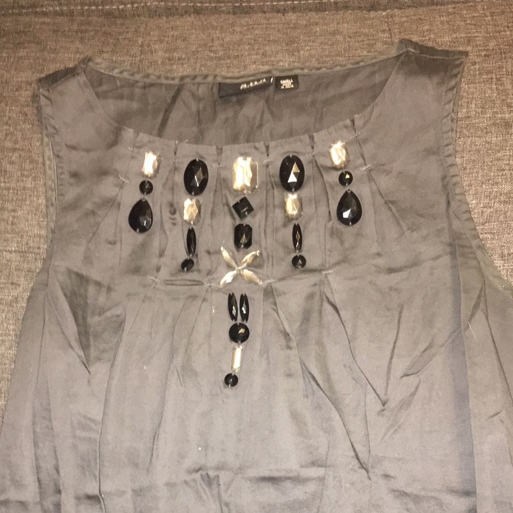 ANA jeweled sleeveless shirt, size small