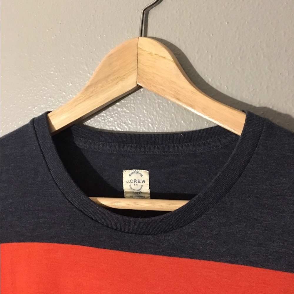 J. Crew SS Striped Pocket Tee