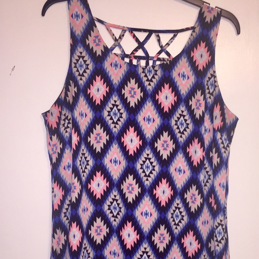 Geometric Sleeveless Dress