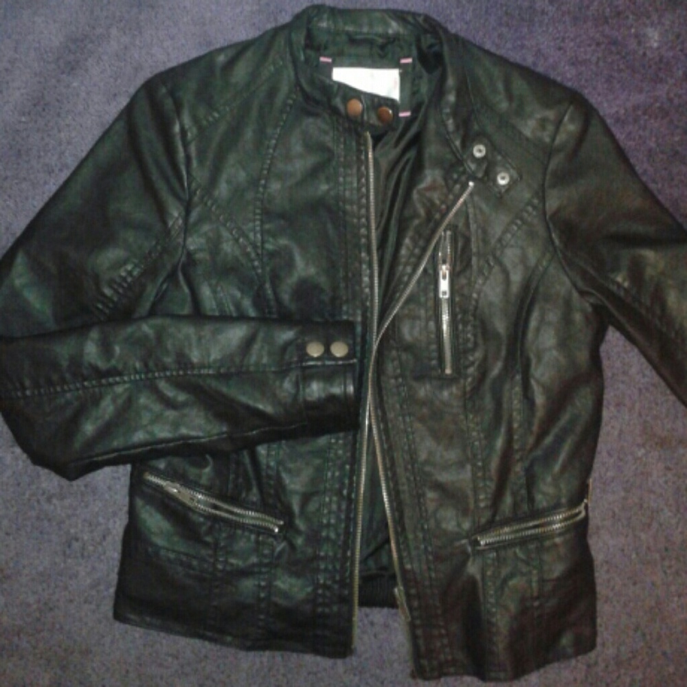 Faux leather Jacket Black