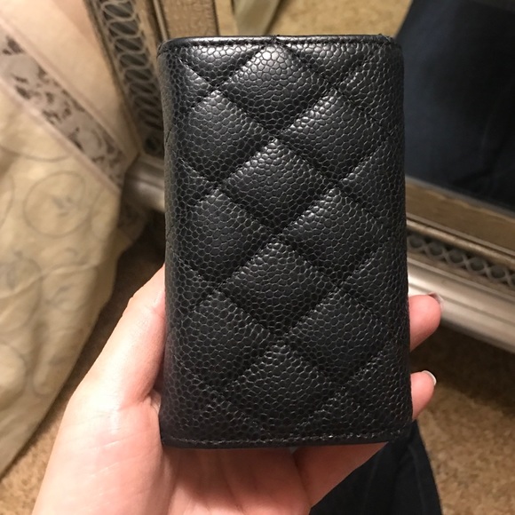 SOLD!! Classic Chanel Card Holder Black Caviar - Picture 4 of 4