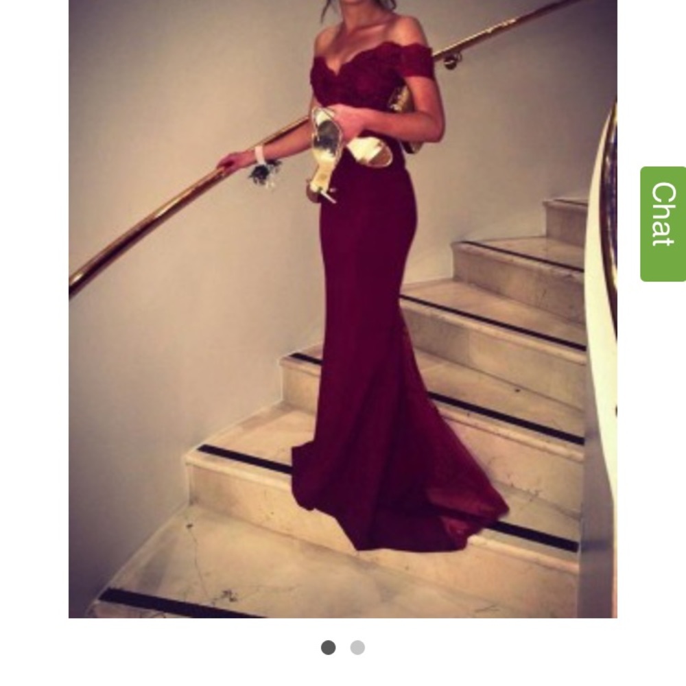 burgundy prom dress- brand new