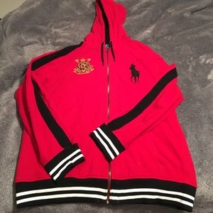 Polo zip up hoodie XXL (fits like XL)