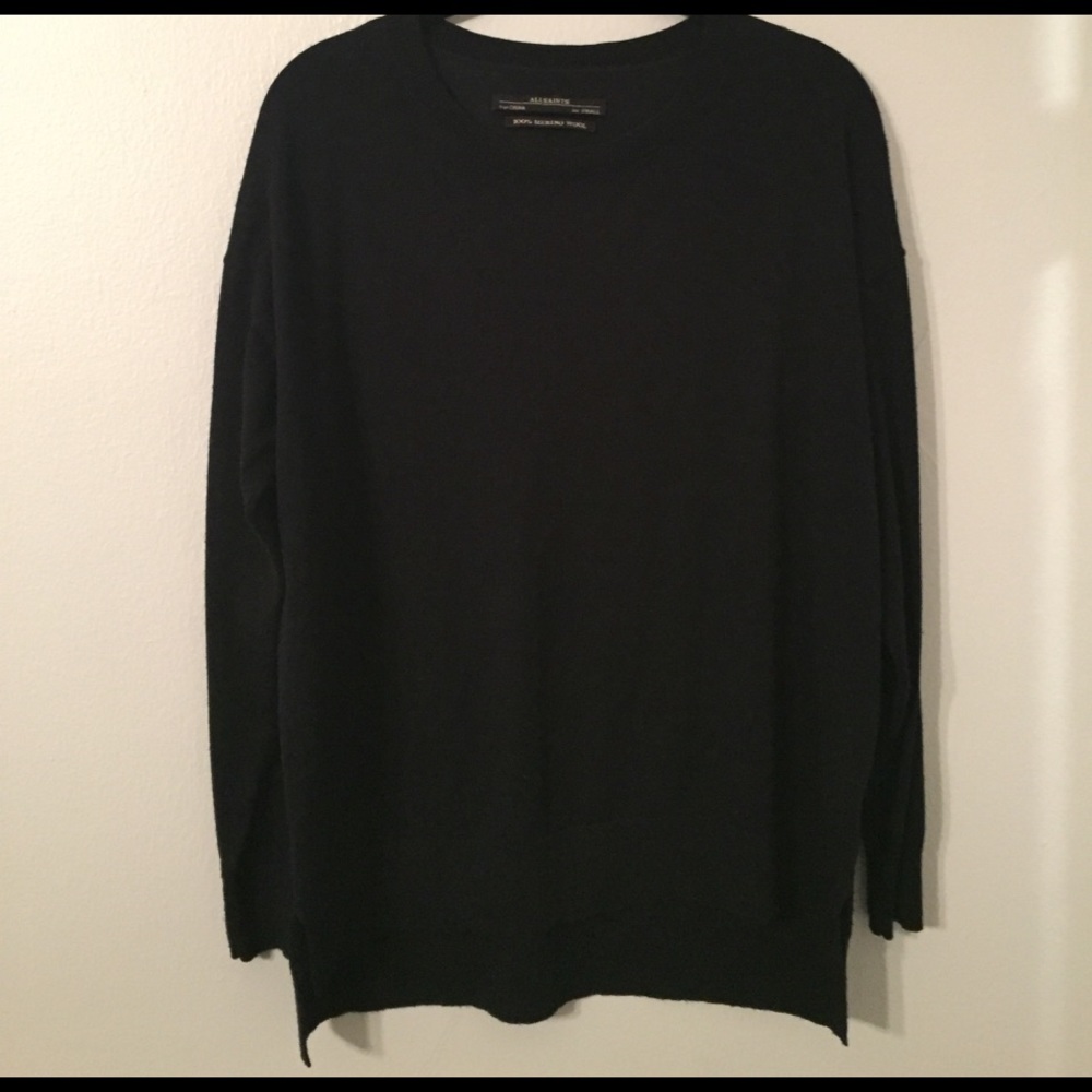 All Saints 100% Merino Wool Top