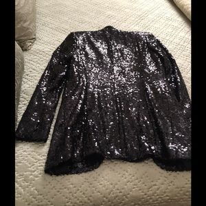 Black sequined jacket