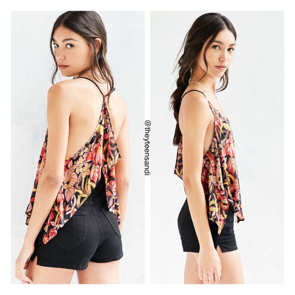 Urban Outfitters Marla Printed Handkerchief Cami