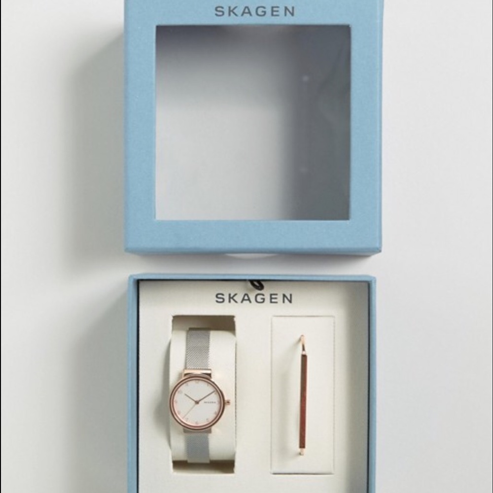 Skagen Ancher Watch & Anette Bracelet