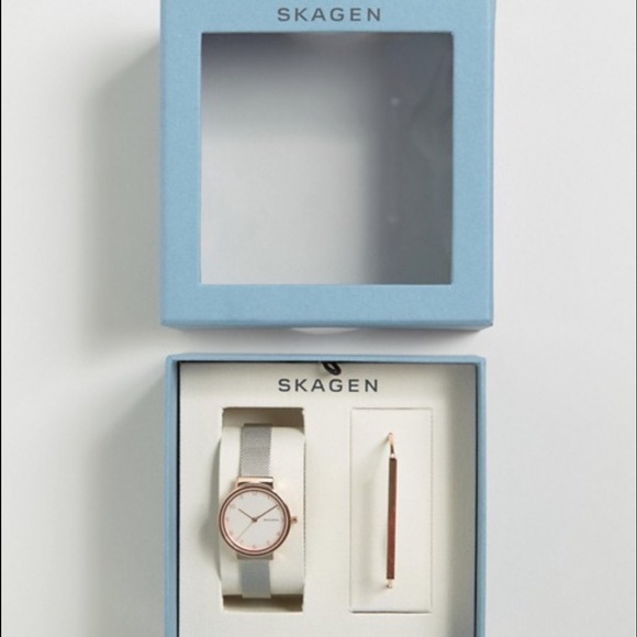 Skagen Ancher Watch & Anette Bracelet main image 4