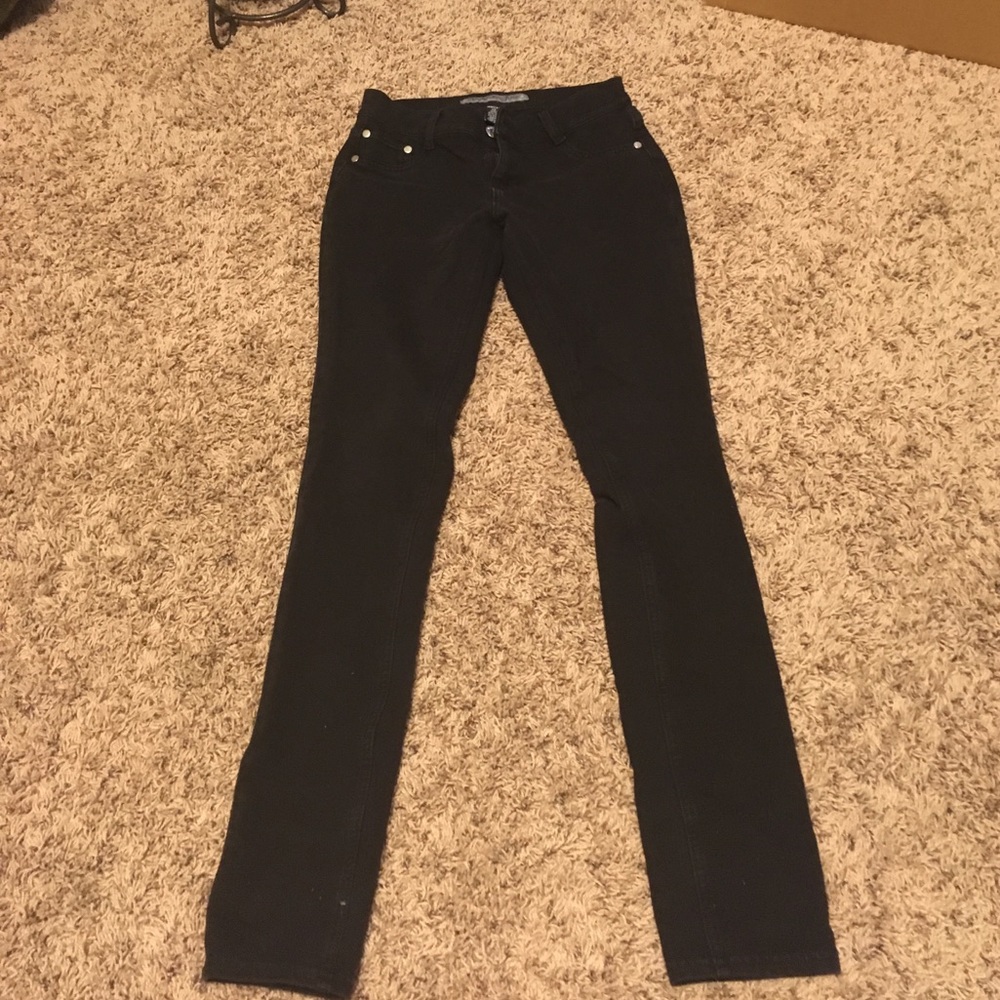 Black straight leg pants