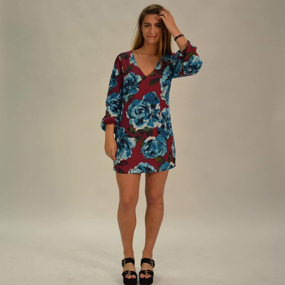 Top Shop Flower Print Dress