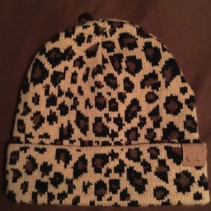 Leopard Print CC Beanie