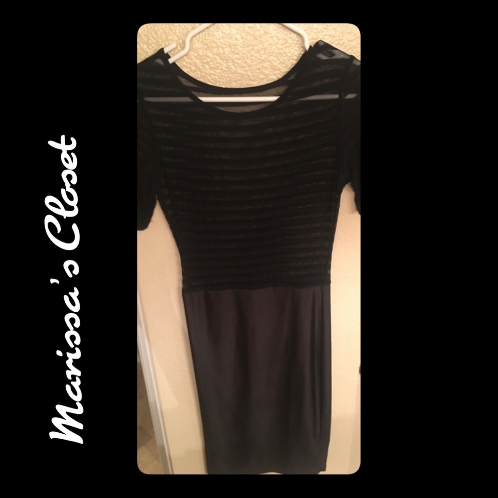Black see through sexy dress 👗 😍