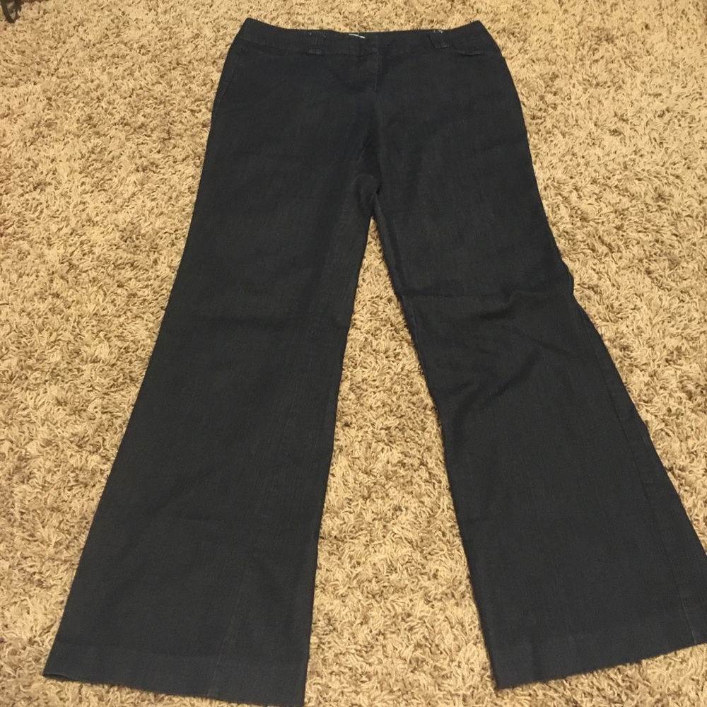 Flare denim pants