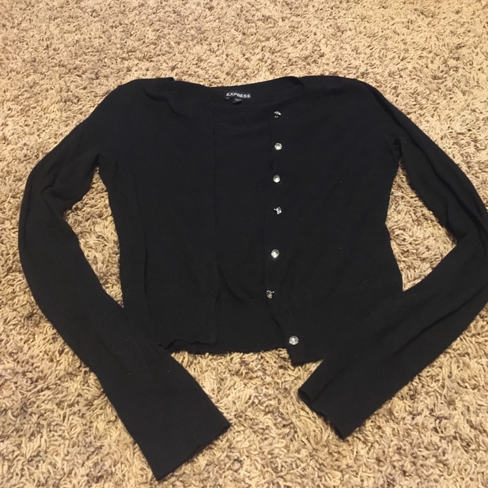 Black Express cardigan