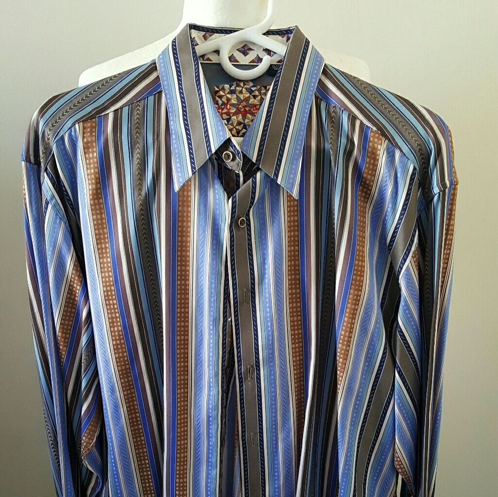 Robert graham dress shirt men's size XL