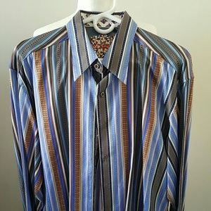 Robert graham dress shirt men's size XL