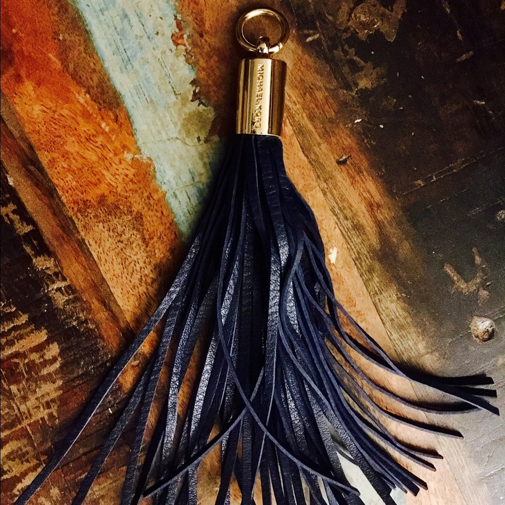 Michael Kors Leather Charm Tassel