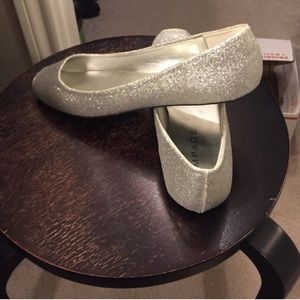 Sparkly Silver Flats
