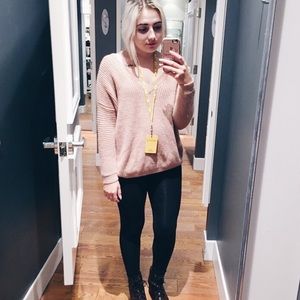 Pink sweater