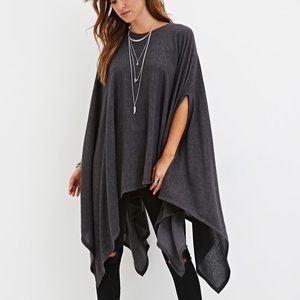 Knitted poncho
