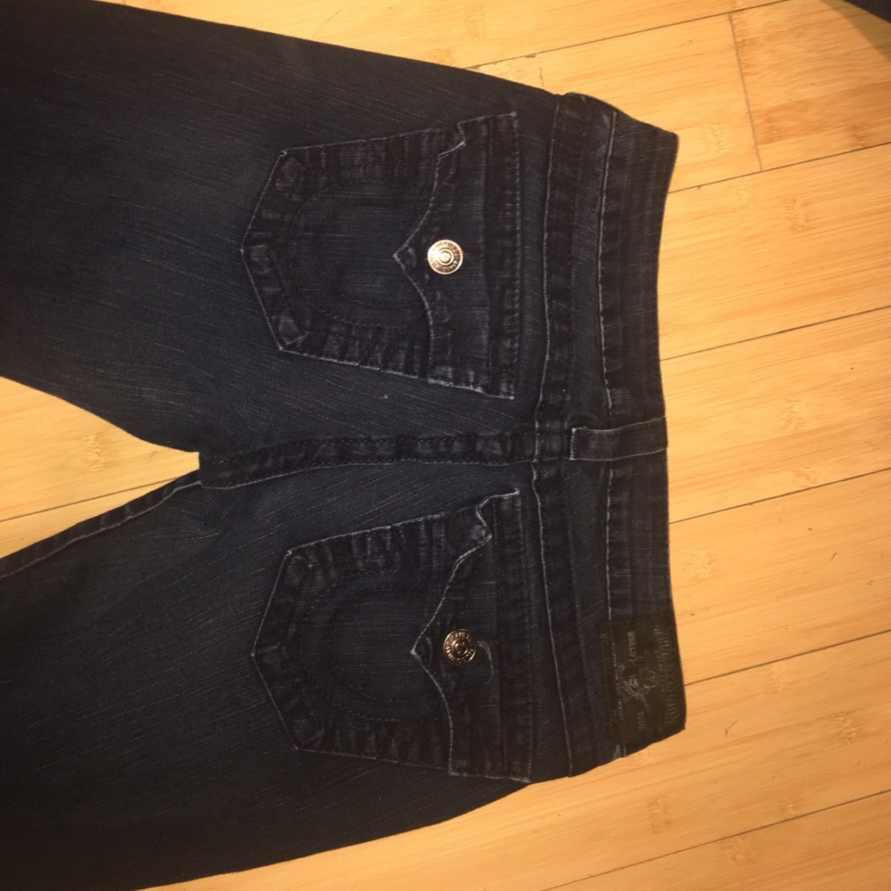 True religion dark blue jeans size 27