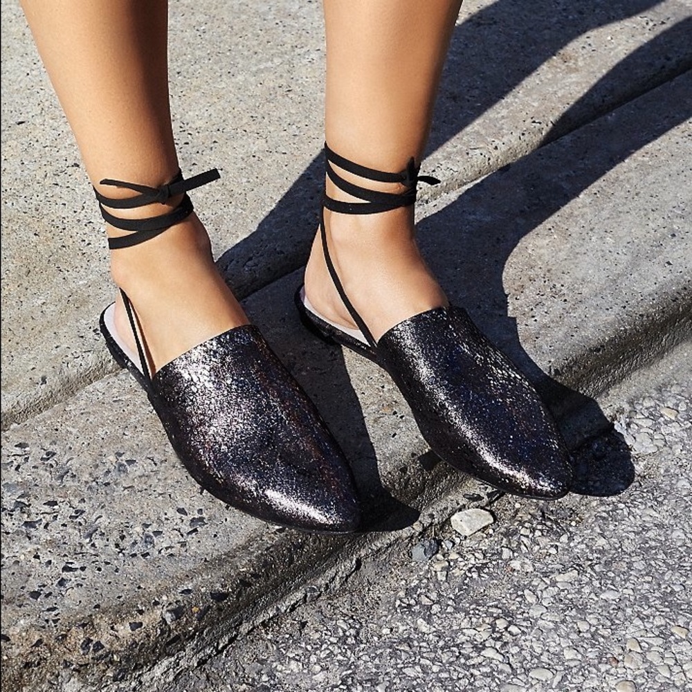 Free People Lace Up Flats