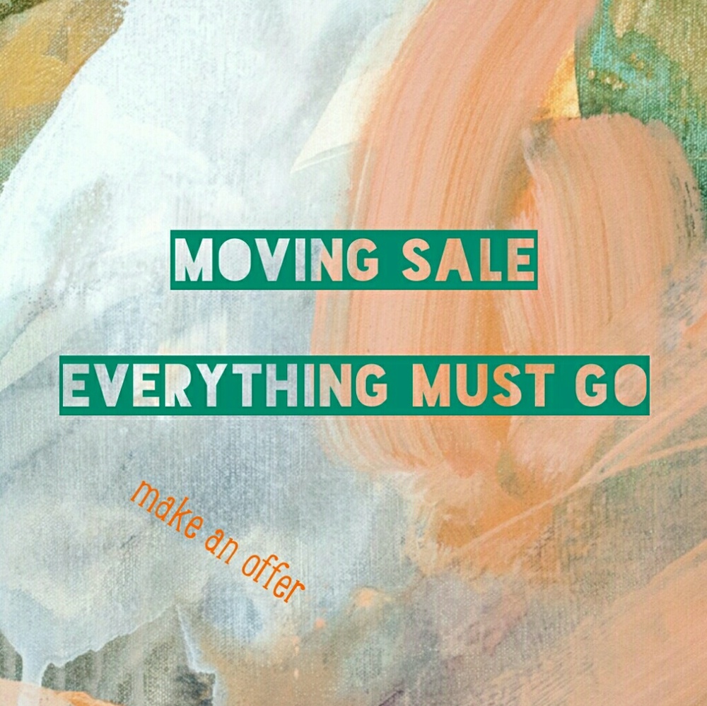 Moving sale with price drops