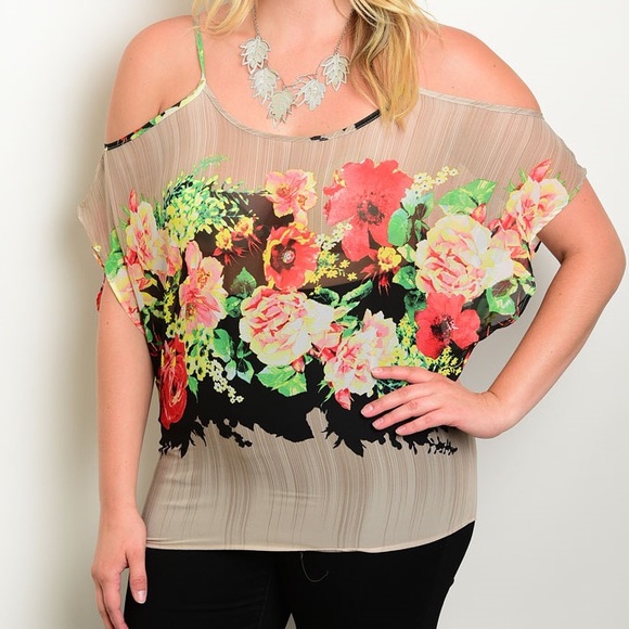 ❤️Floral Lightweight Open Shoulder❤️ - Picture 3 of 3