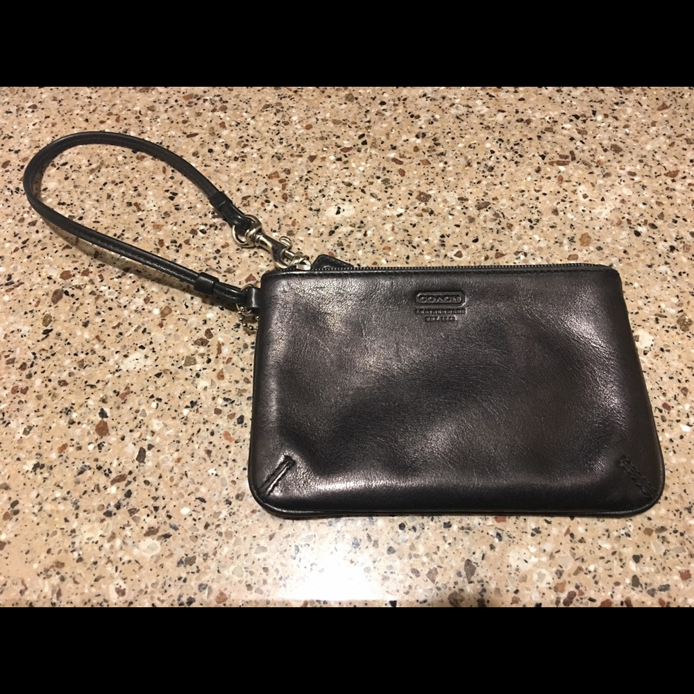 Black Coach Wristlet