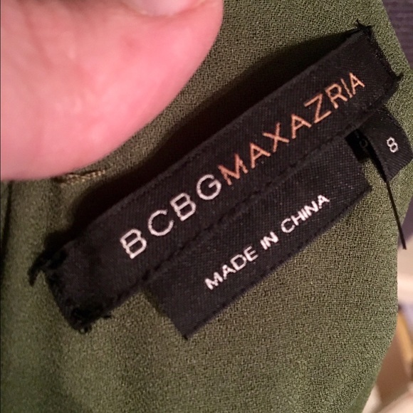 BCBG Maxazria Long Deep Green Prom Dress - Picture 3 of 4