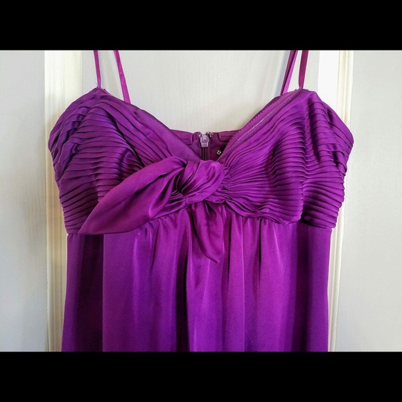 NWOT BCBG MaxAzria Purple Strapless Maxi/Gown - Picture 2 of 5